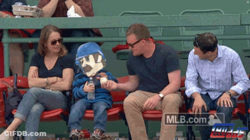 People Sitting In Stadium With Mlb.com GIF