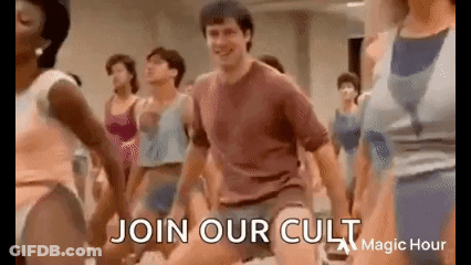 People Standing In Field Cult Of Wool GIF