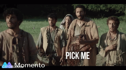 People Standing In Field Pick Me GIF