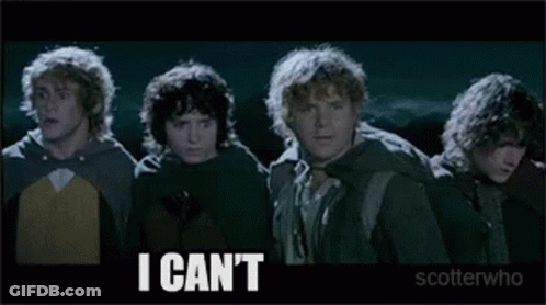 People Standing Next To Each Other With I Can't GIF