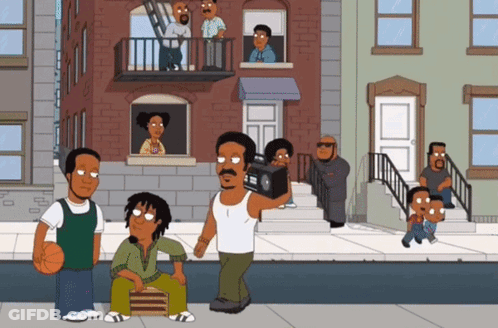 People Standing On Sidewalk GIF