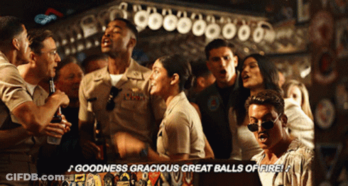 People Standing With Fireball Quote GIF
