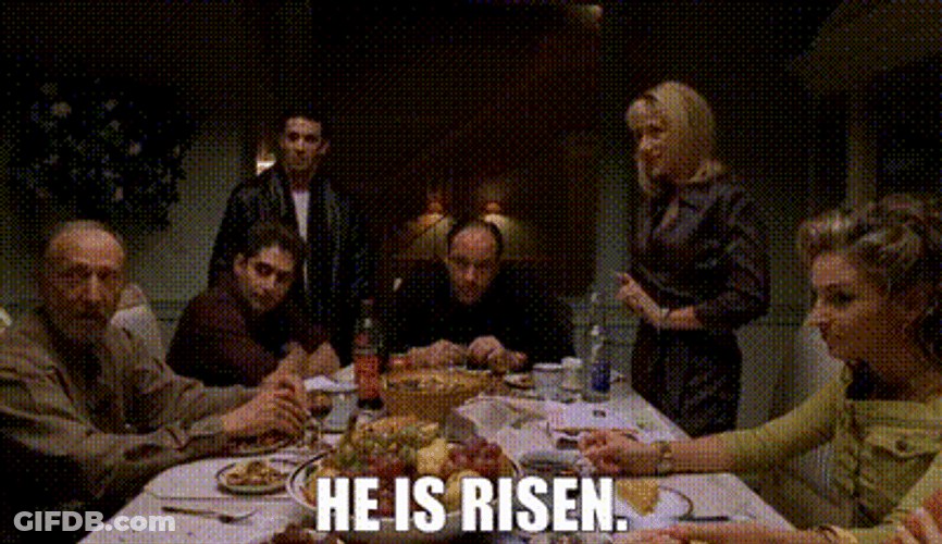 People Talking He Is Risen GIF