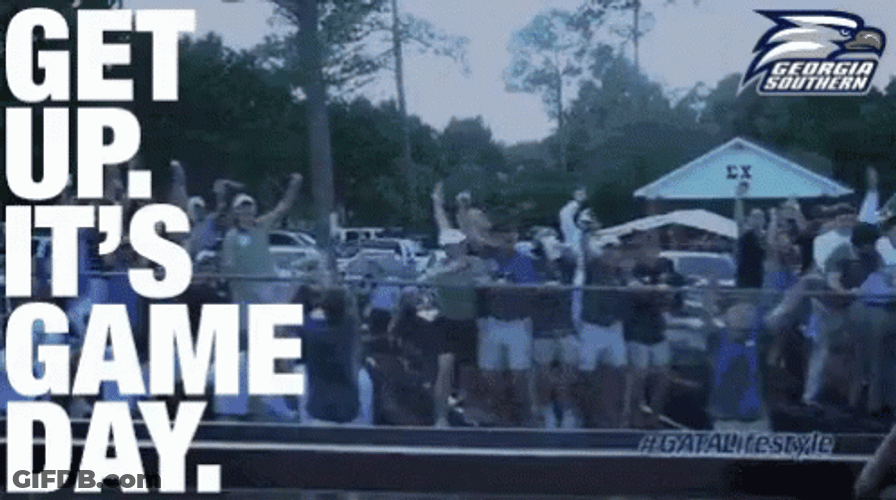 People Wake Up Early Because Its Gameday GIF