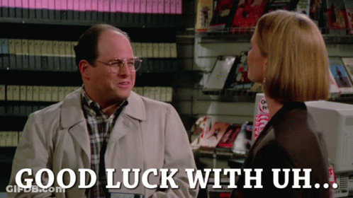 People Walking Down Hallway Wishing You Luck GIF