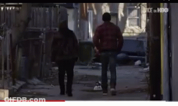People Walking Down Street Vice HBO GIF