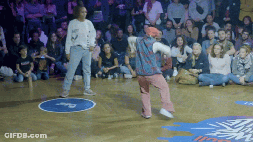 People Watching Dance Performance GIF