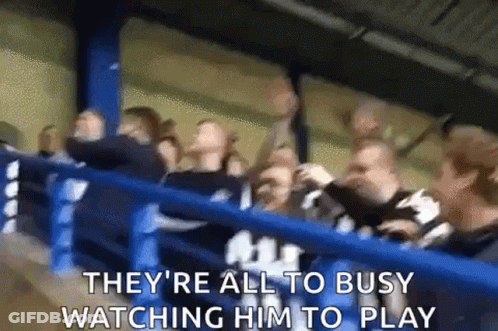 People Watching Game GIF