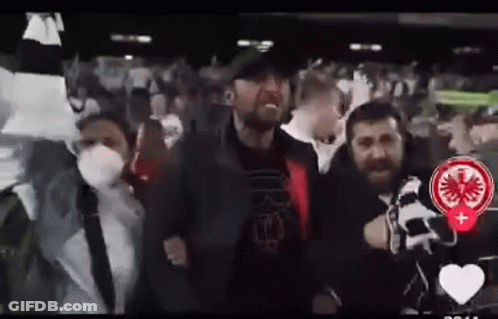 People Wearing Face Masks In Crowd GIF