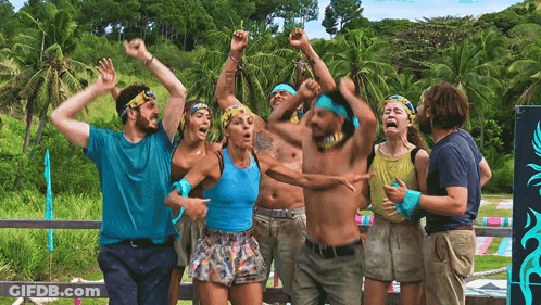 People With Arms In The Air GIF