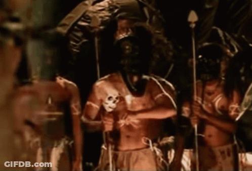 People With Skull Face Paint GIF