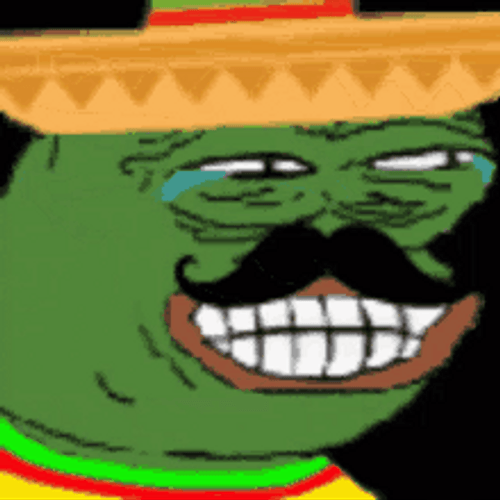 Pepe Frog Meme Funny Laugh Cry Mariachi GIF