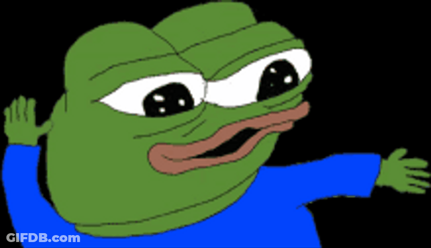 Pepe Frog Meme Funny Party Dance GIF