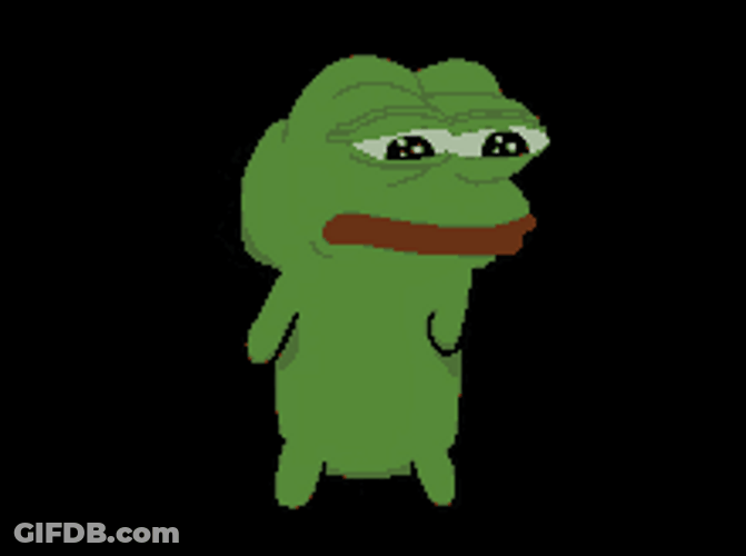 Pepe Frog Meme Sad Alone Dance GIF