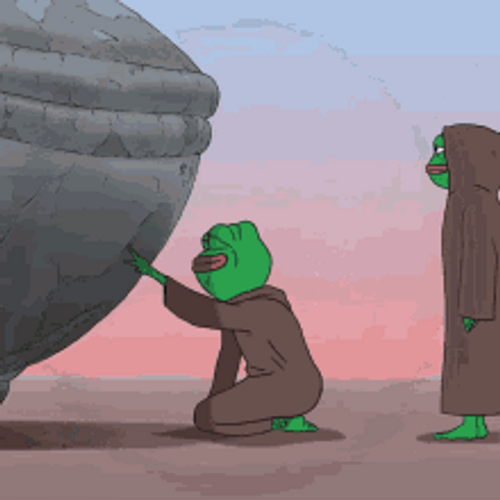 Pepe Frog Meme Touch Fail Burned Explosion GIF