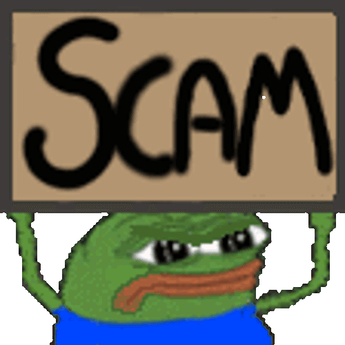 Pepe Frog Scam Sticker GIF