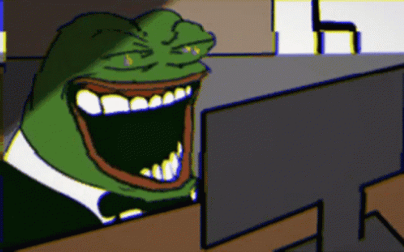 Pepe Frog Wicked Laugh GIF