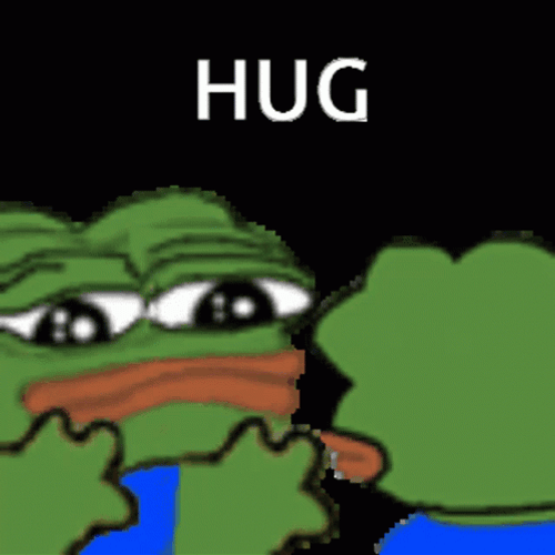 Pepe Kiss Hug Meme GIF