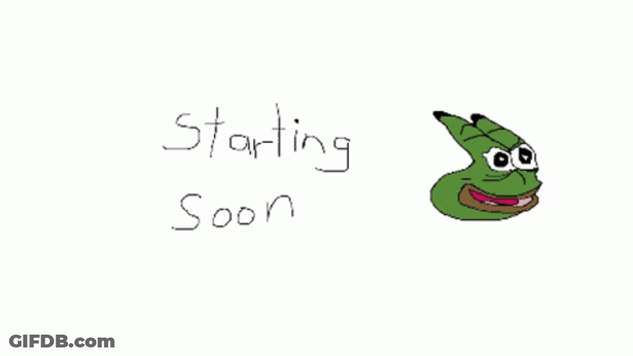 Pepe Laugh Starting Soon GIF