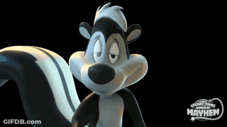 Pepe Le Pew Flying Kiss GIF