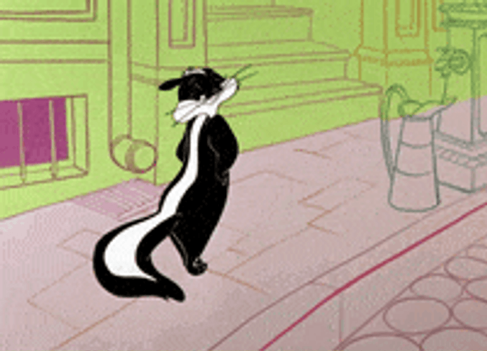 Pepe Le Pew Wiggling Tail GIF