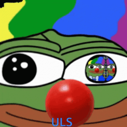 Pepe Meme Clown Zoom In GIF