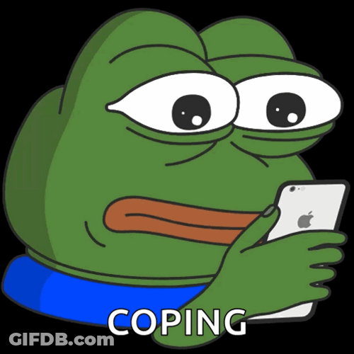 Pepe Meme Coping Sweat GIF
