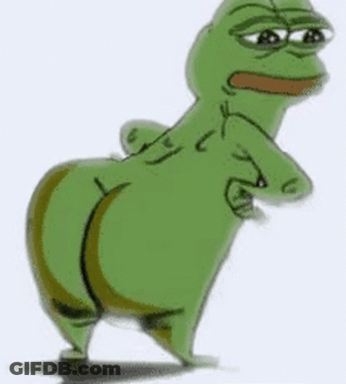 Pepe Meme Cringe Sad Butt GIF