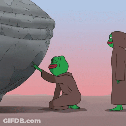 Pepe Meme Explosion Disappear GIF