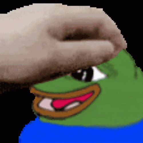 Pepe Meme Headpat Funny GIF