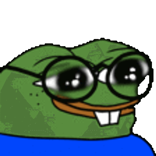 Pepe Nerd Sticker GIF