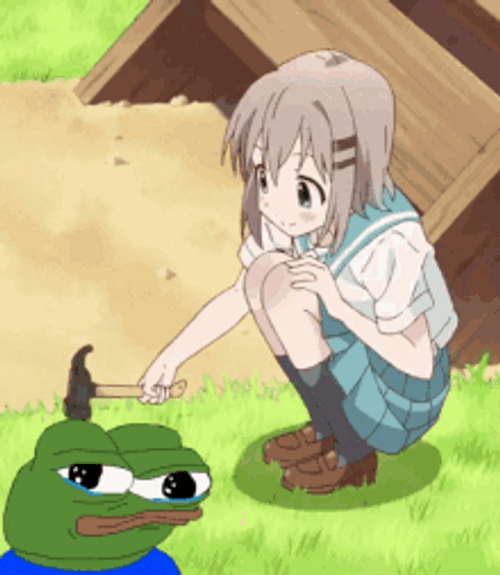 Pepe The Frog Anime Bonk GIF