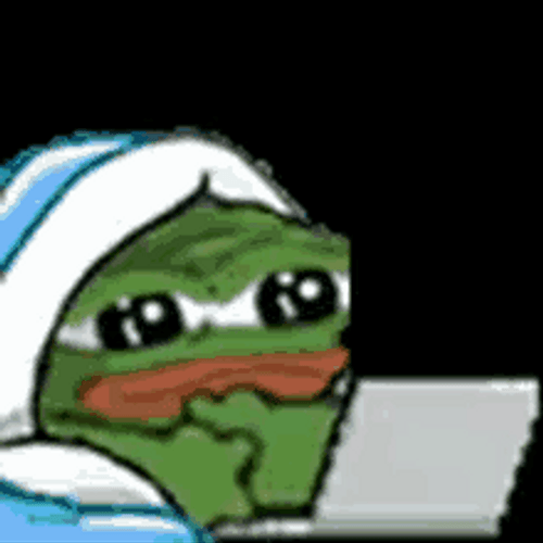 Pepe The Frog Laptop Cry GIF