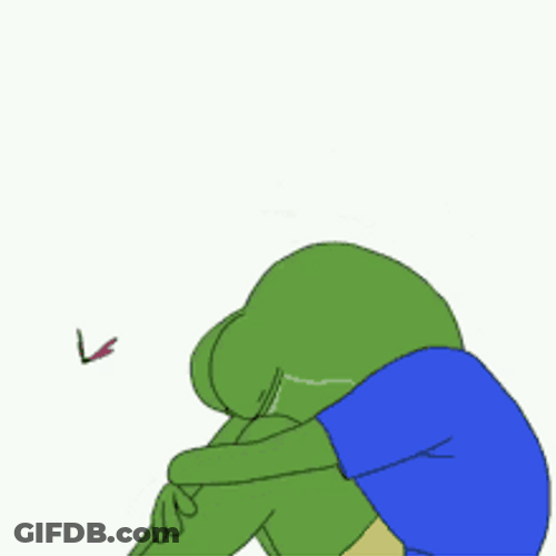 Pepe The Frog Meme Crying Butterfly GIF
