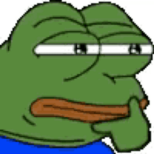 Pepe The Frog Meme Serious Thinking GIF