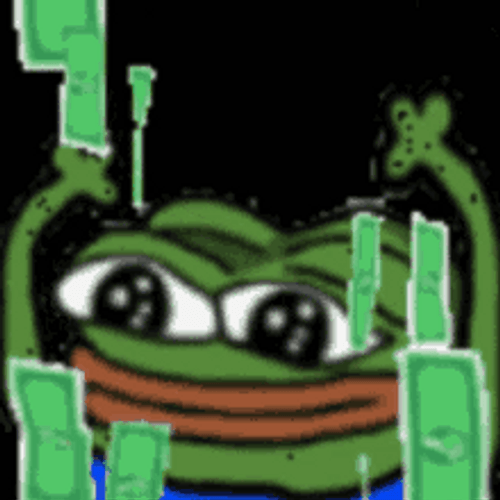 Pepe The Frog Money Rain GIF