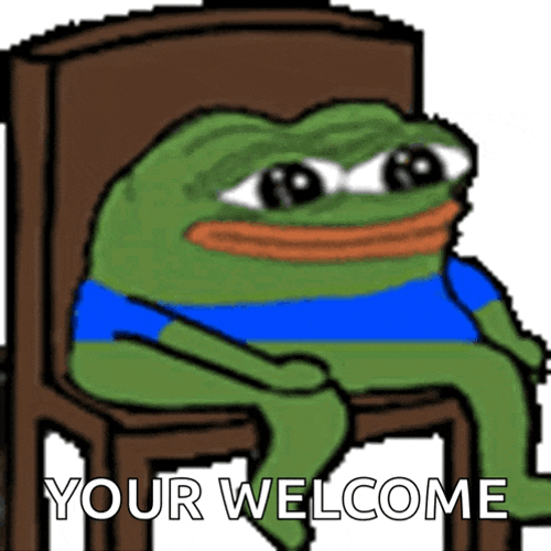Pepe The Frog Sitting Chillin GIF