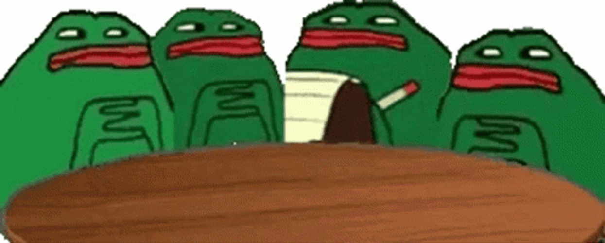 Pepe The Frog With His Team Brainstorming GIF