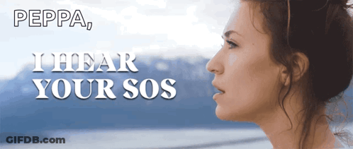 Peppa I Hear Your Sos Poster Woman GIF