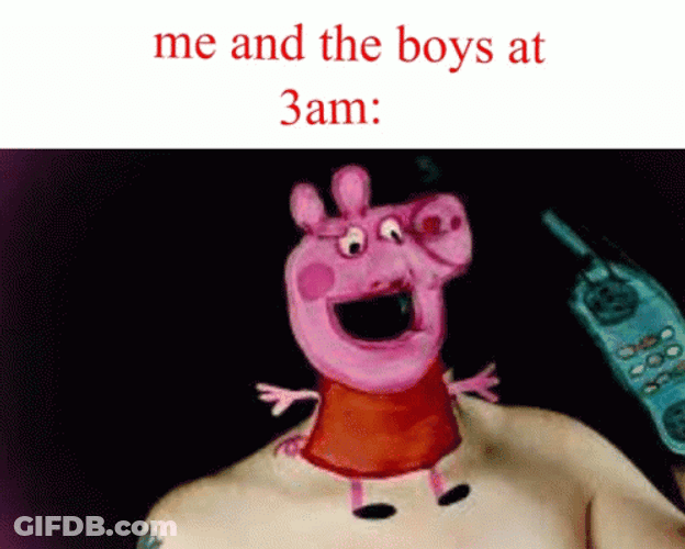 Peppa Pig Calling On Dirty Mike And The Boys For Help GIF
