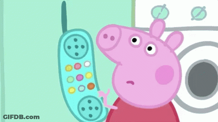 Peppa Pig Hang Up And Start Over GIF