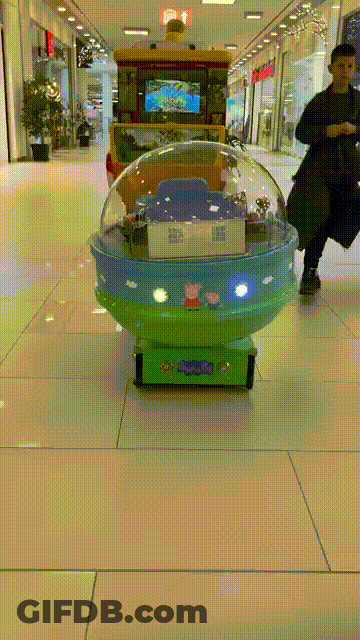 Peppa Pig Kiddie Ride GIF