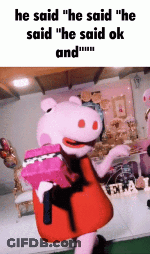 Peppa Pig Okay Dance Funny Meme GIF