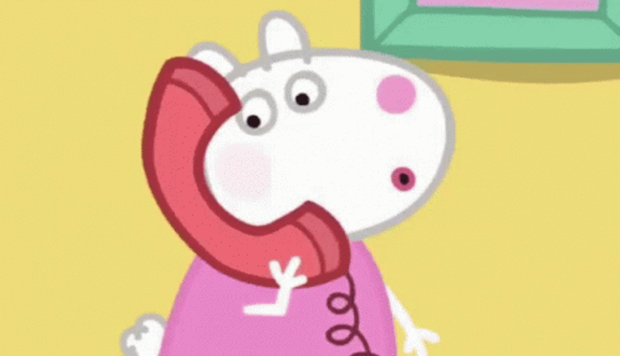 Peppa Pig Phone Call Meme GIF