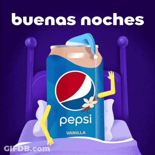 Pepsi Can Going To Bed Linda Noche GIF