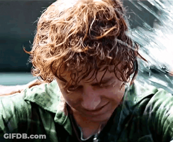 Percy Jackson Getting Wet GIF