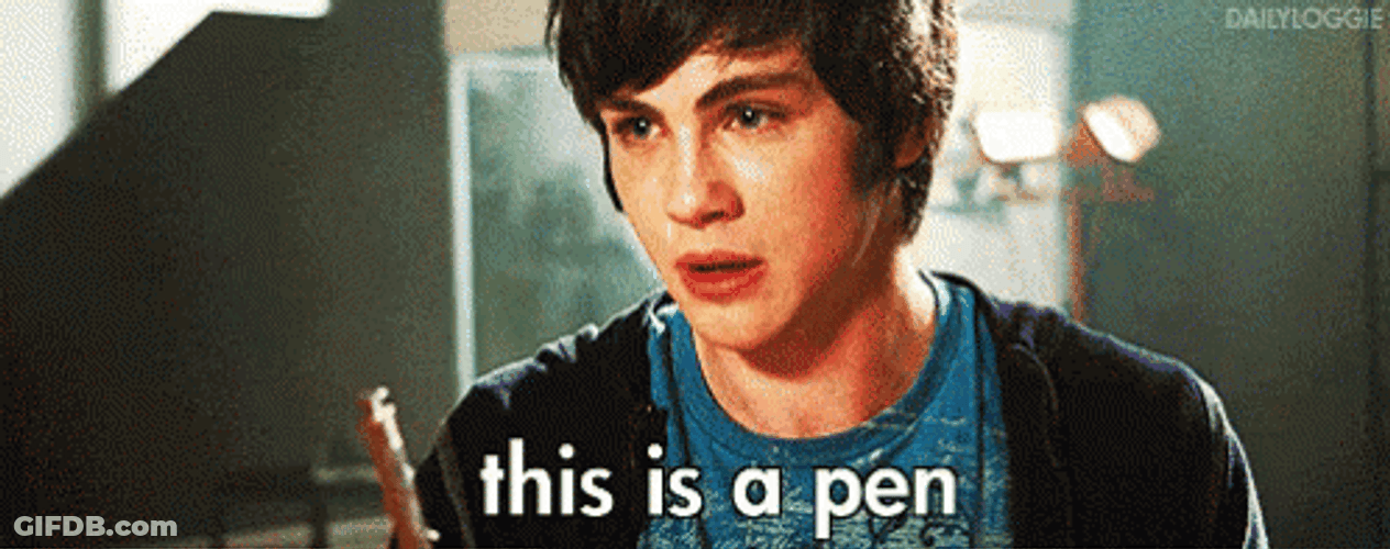 Percy Jackson Logan Learman This Is A Pen GIF