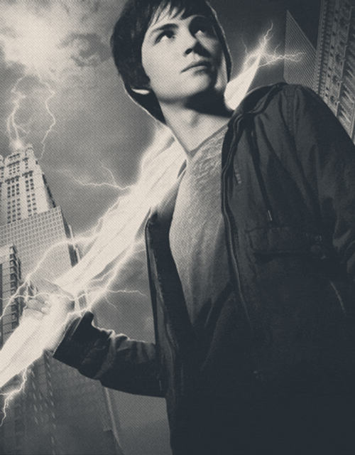 Percy Jackson Poster Black And White GIF