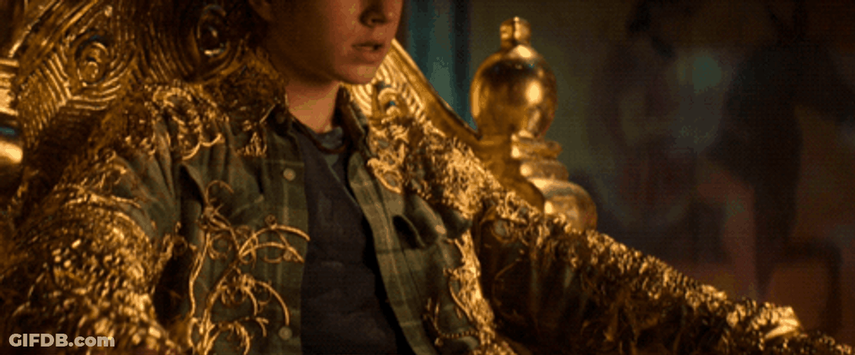 Percy Jackson Sitting On A Throne GIF