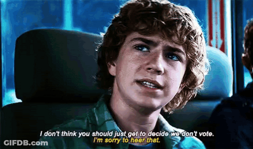 Percy Jackson Voting Decision GIF